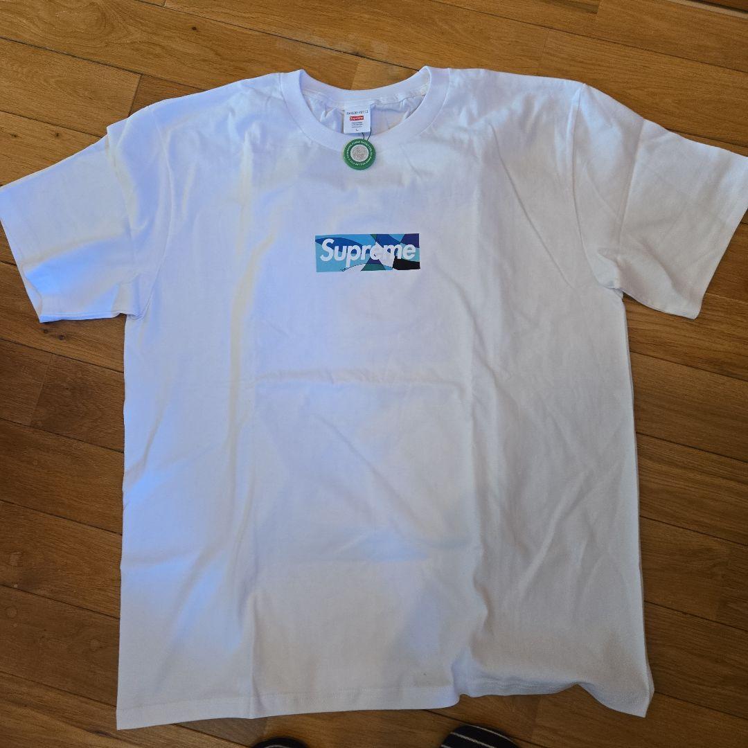 Supreme エミリオプッチ ロゴ Tシャツ ホワイト sizeL