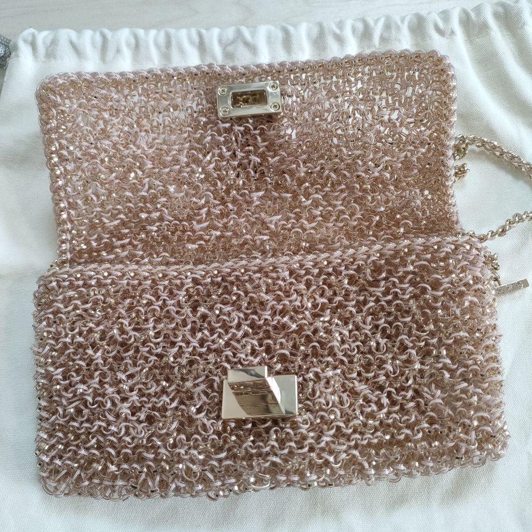 アンテプリマ ワイヤーバッグ パウダリーピンクゴールド