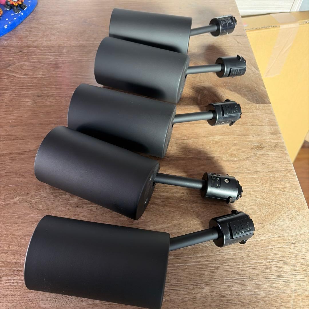 無印良品　5個セット シーリングスポットライト　ブラック