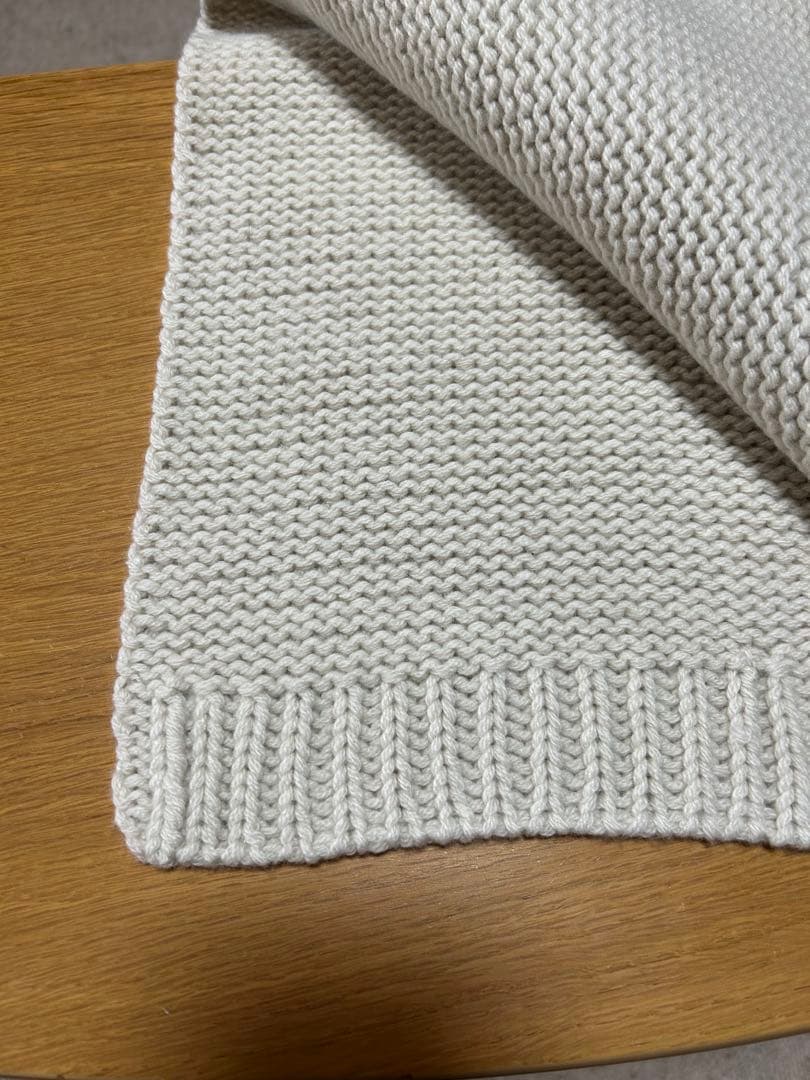 ⭐️マーガレットハウエル⭐️新品ウール&カシミヤ&シルクニットマフラー オフホワイト