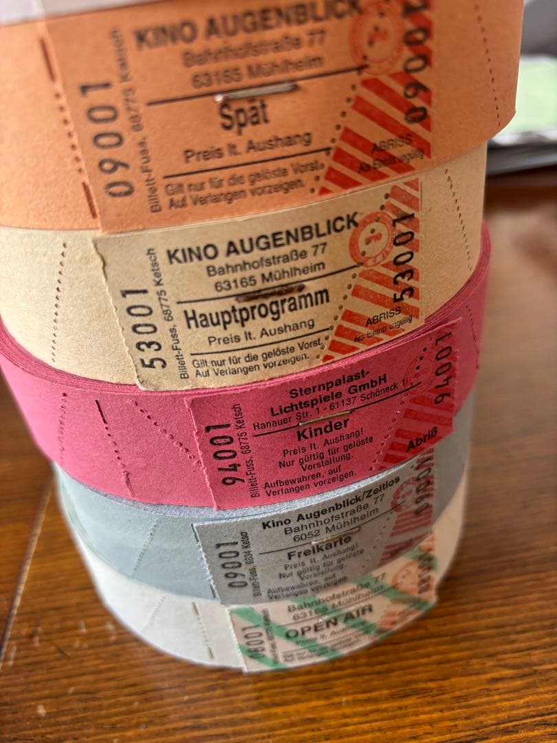 海外紙物　ドイツ　エントランスチケット　バラ売り　9種　900枚　大量