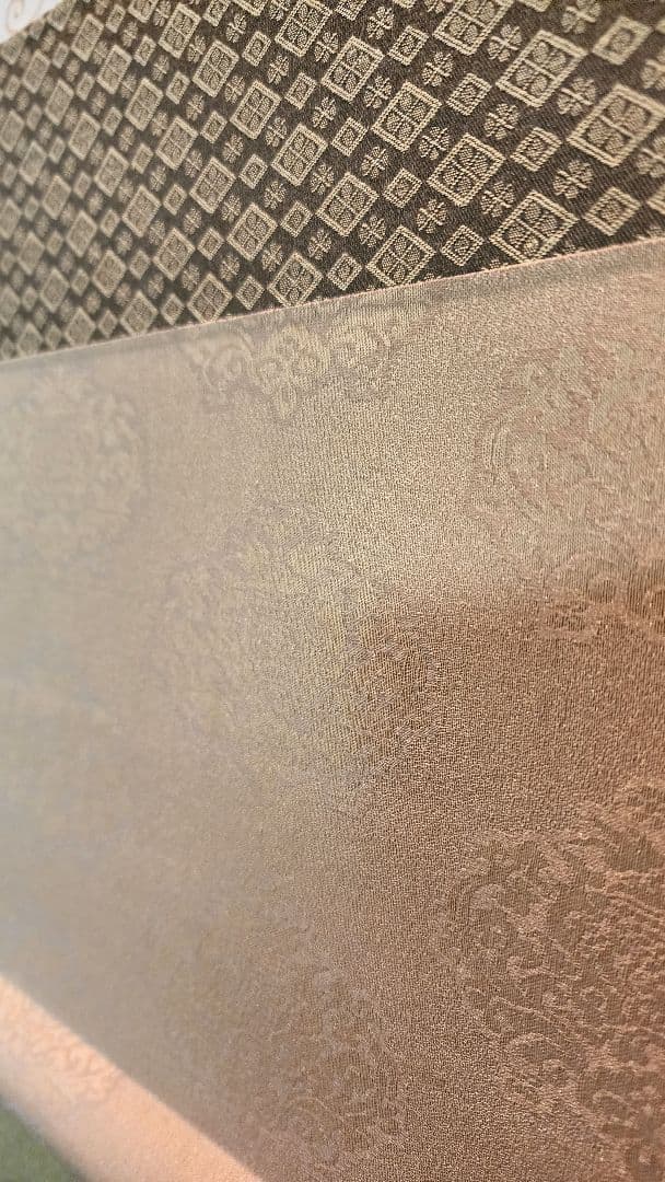 水墨画 掛軸 風景画 九谷焼 タッセル セット 青粒 渦打青粒金唐草