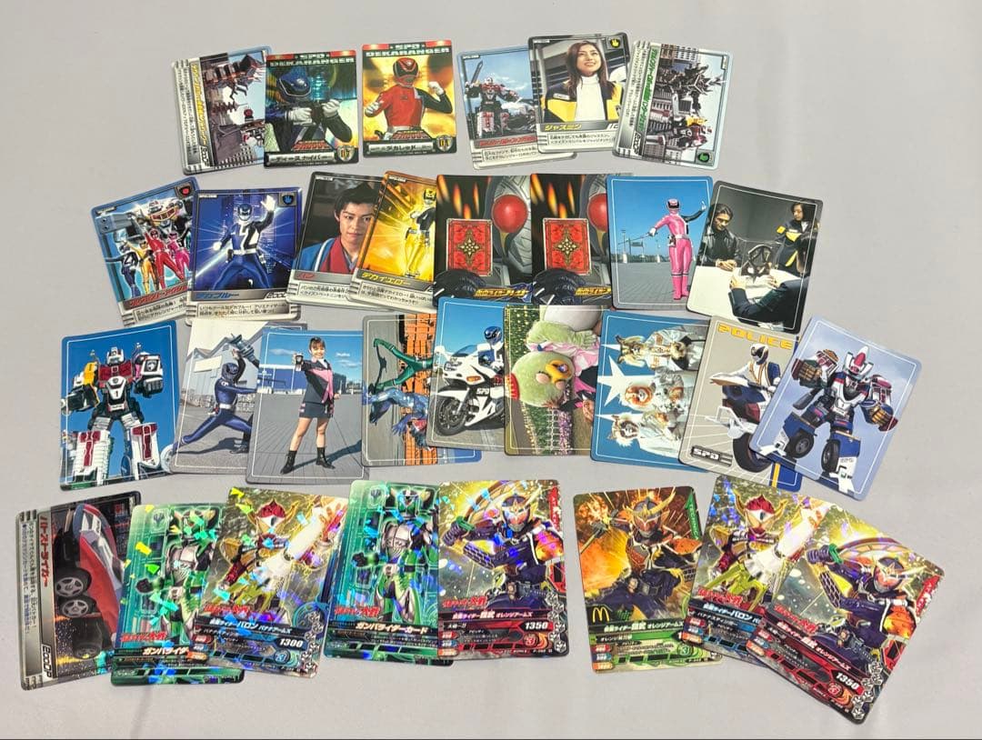 仮面ライダー カード まとめ バトル ガンバライド デカレンジャー ウエハース