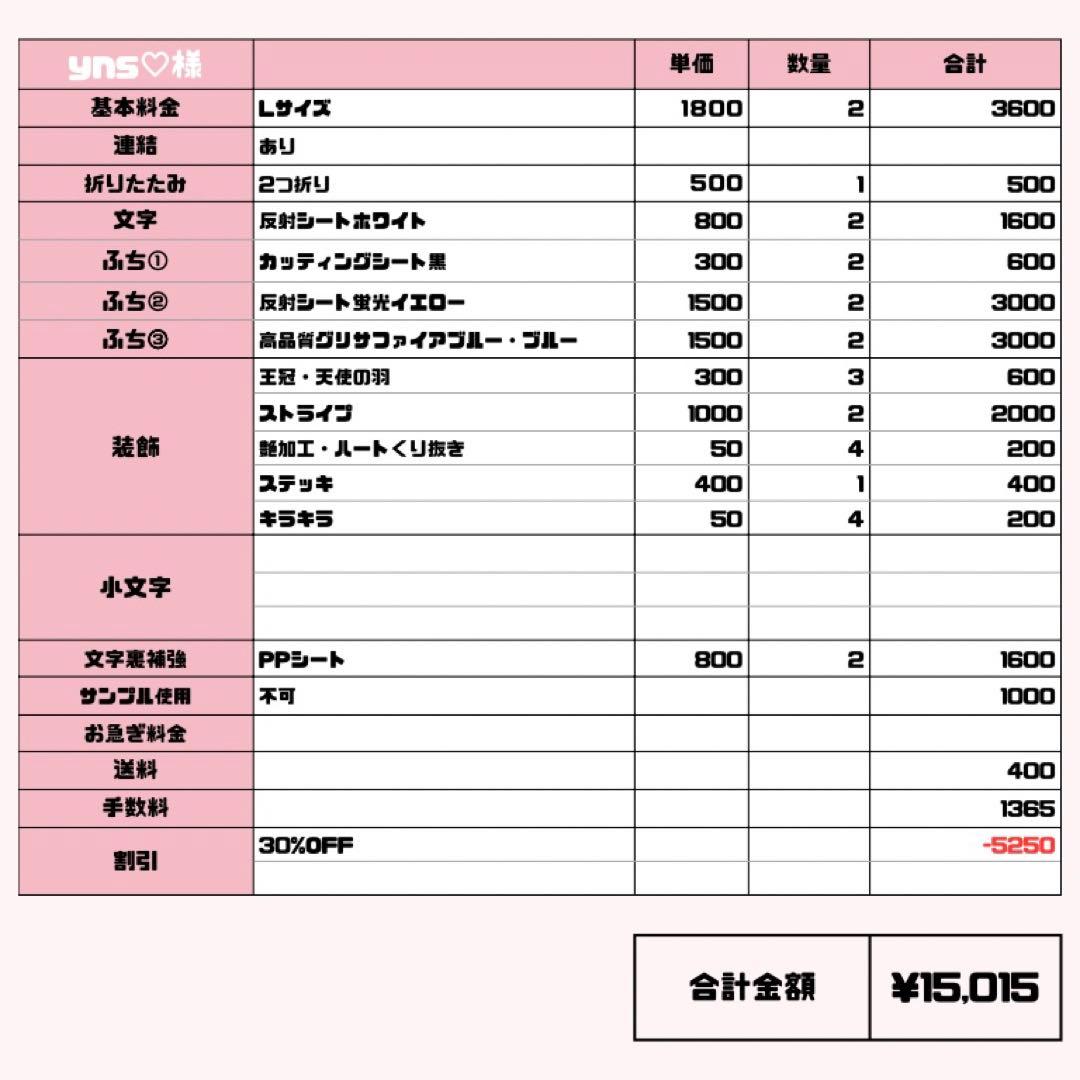 yns♡【12/10発】うちわ文字 連結 文字パネル 団扇屋さん オーダー