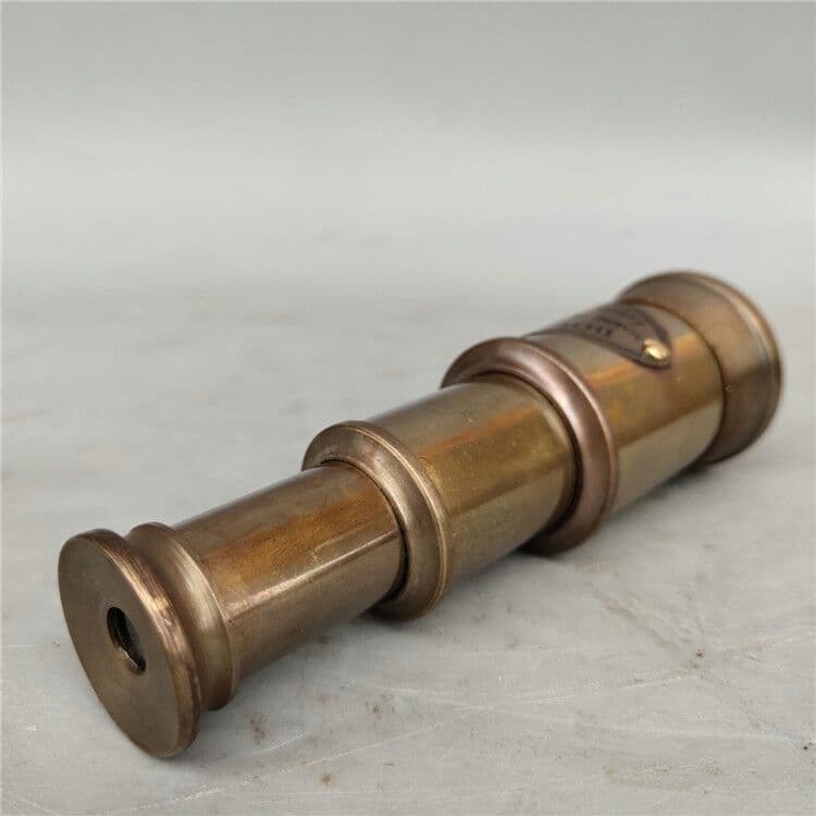 古玩古雑芸品銅伸縮式単筒望メガネ