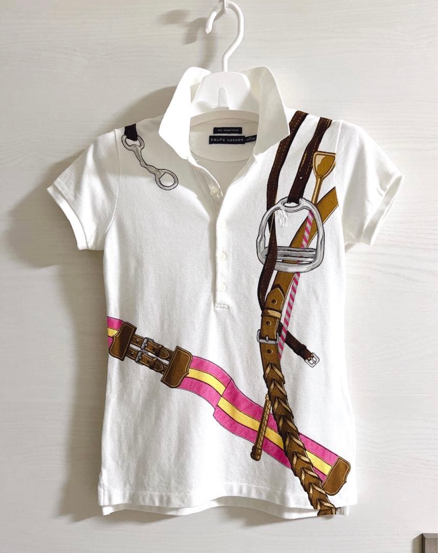 新品！ラルフローレン　オクスフォード生地　ベルト柄ポロシャツ