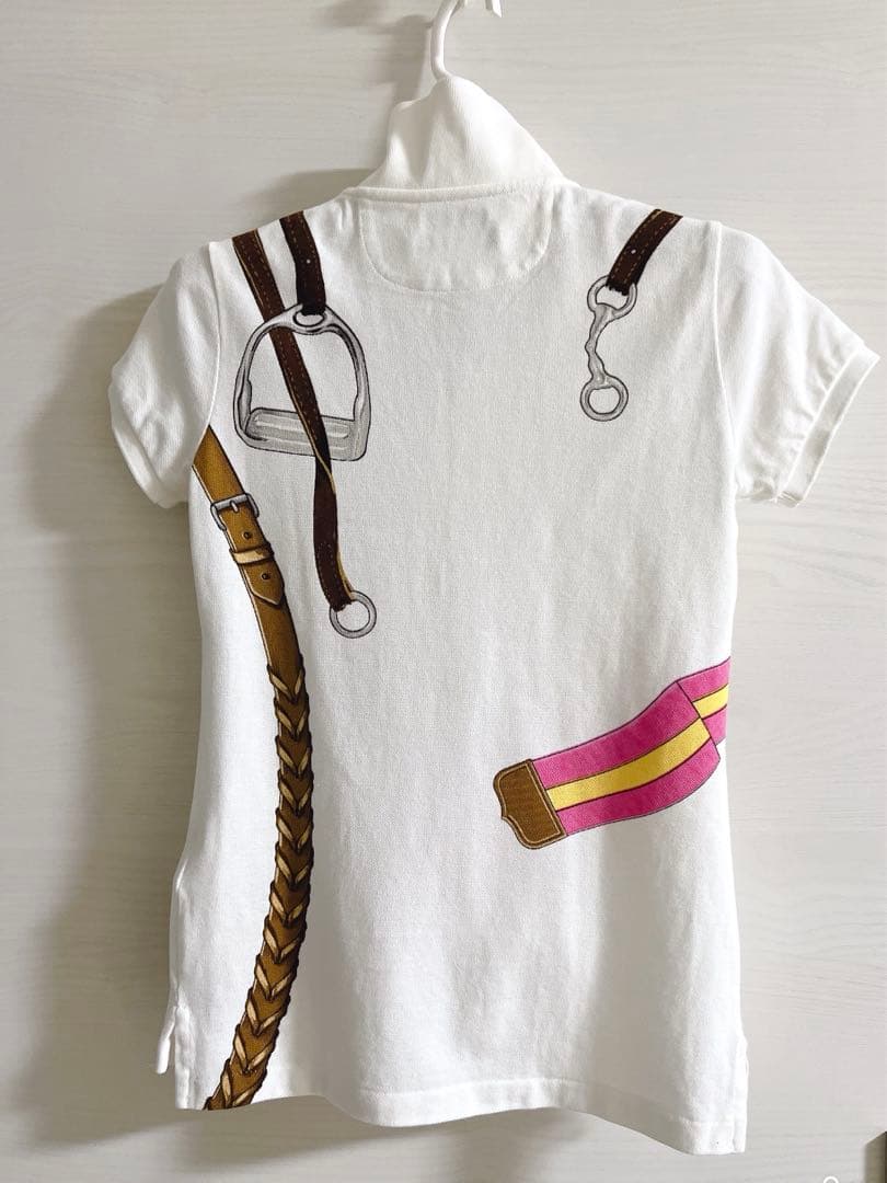 新品！ラルフローレン　オクスフォード生地　ベルト柄ポロシャツ