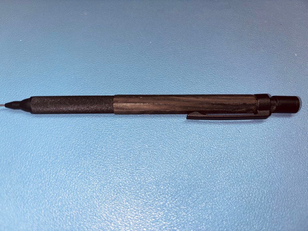 ラダイトイベント限定木軸シャーペン黒柿