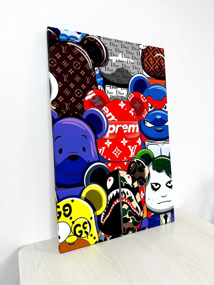 No.248木枠付きキャンバスアート　ブランドアートポスター　ベアブリック