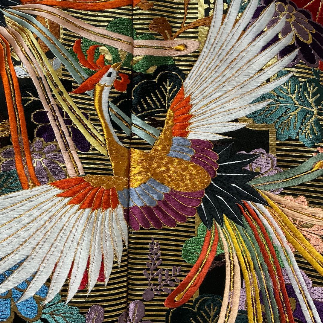 b60 正絹　色打掛　唐織　豪華　花嫁衣装　ウエディング　極美品　着物