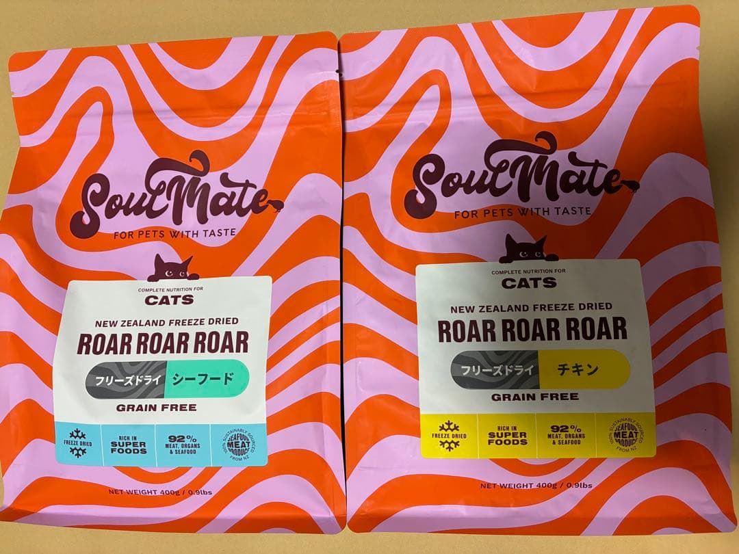 ソウルメイト キャットフード　フリーズドライ　チキン シーフード　ご飯　猫
