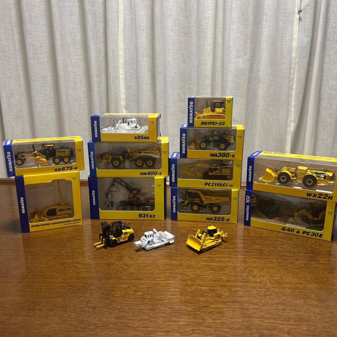 コマツ　非売品　株主限定配布品　オリジナル　ミニチュア　ミニカー　働く車　美品