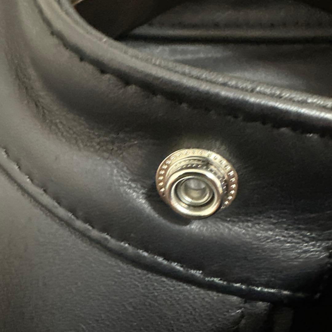 FIXER 黒レザーシングルライダースジャケット