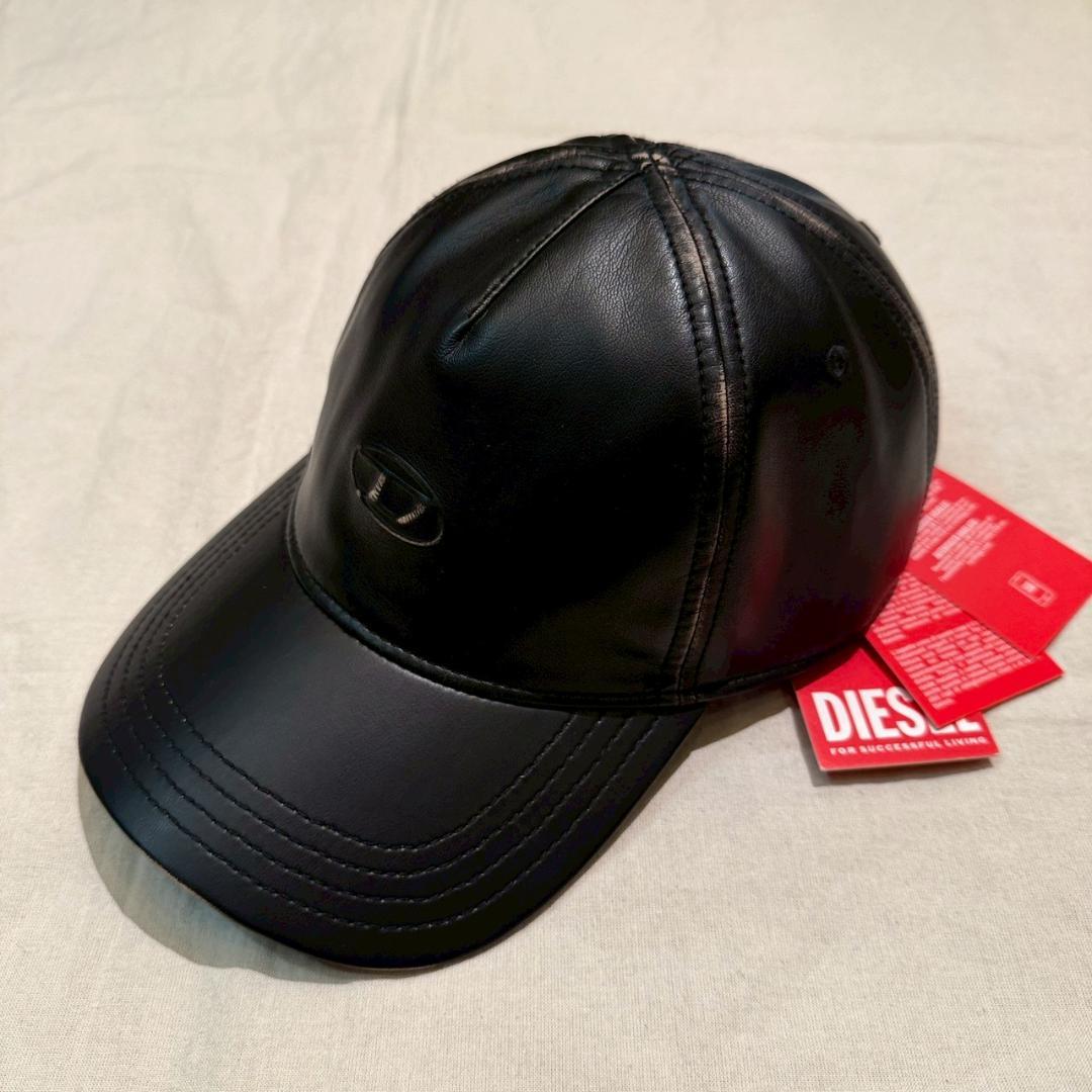 25aw 国内正規新品 DIESEL ディーゼル 合成皮革レザーキャップ 02