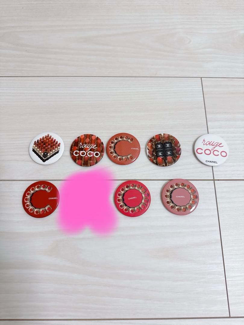 CHANEL rouge COCO ピンバッジ 8個セット