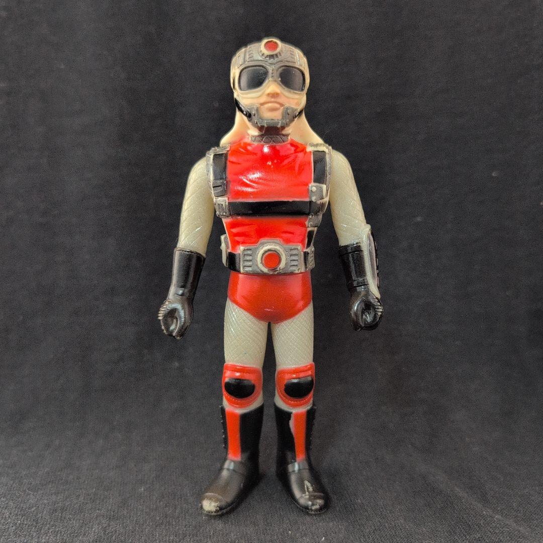 昭和レトロ　当時物　銀河大戦　リュウ　ハヤト　ソフビ　ジャンク品