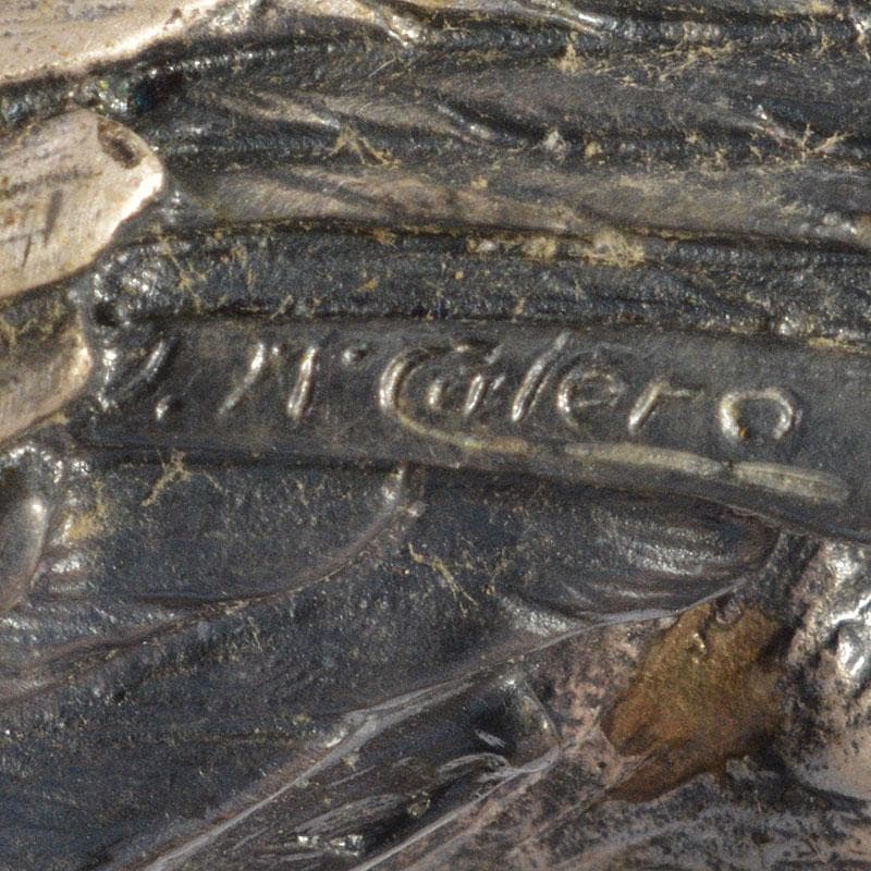 ALPACA PLATEADA Y　フクロウ　梟　置物　C　6772