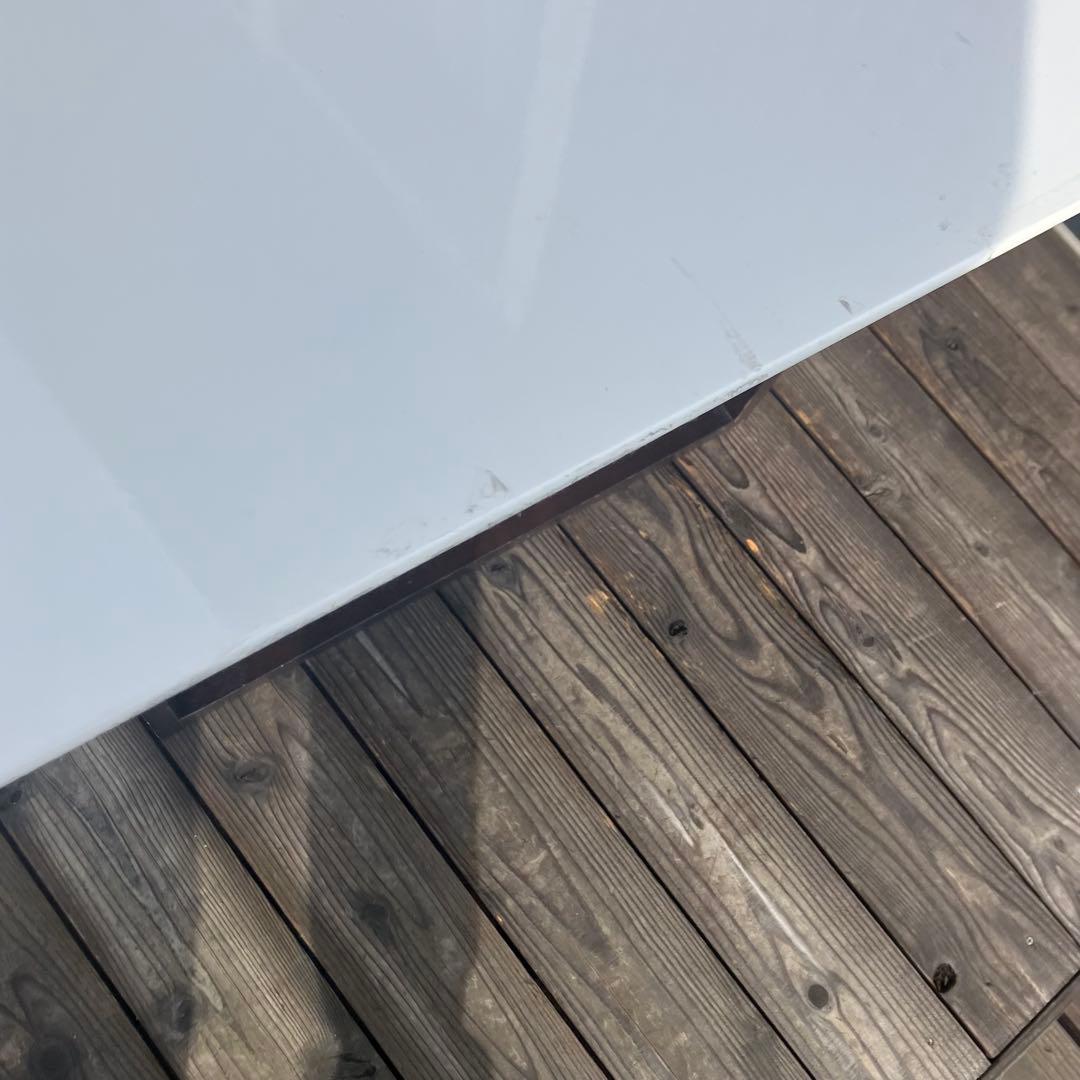 北欧レトロ ニトリ オープンシェルフ付きバタフライテーブル ダイニングテーブル