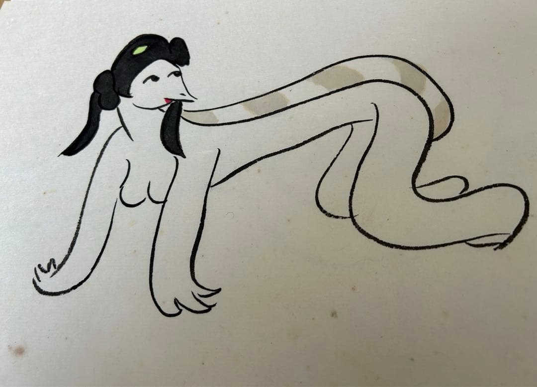 女かっぱ　清水崑　真作　肉筆　3葉まとめて