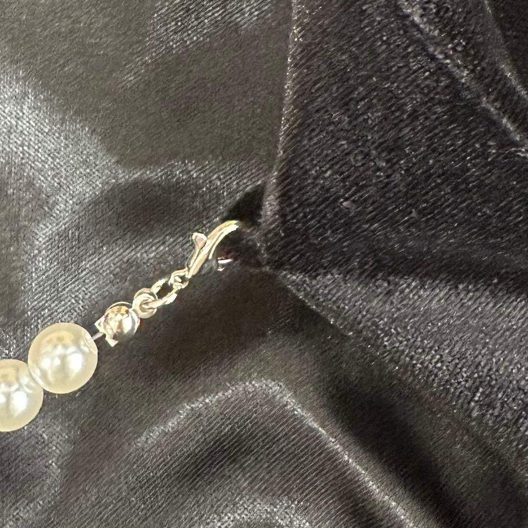 25AW 極美品✨Ameri アメリ バックオープン パール ベロアドレス S