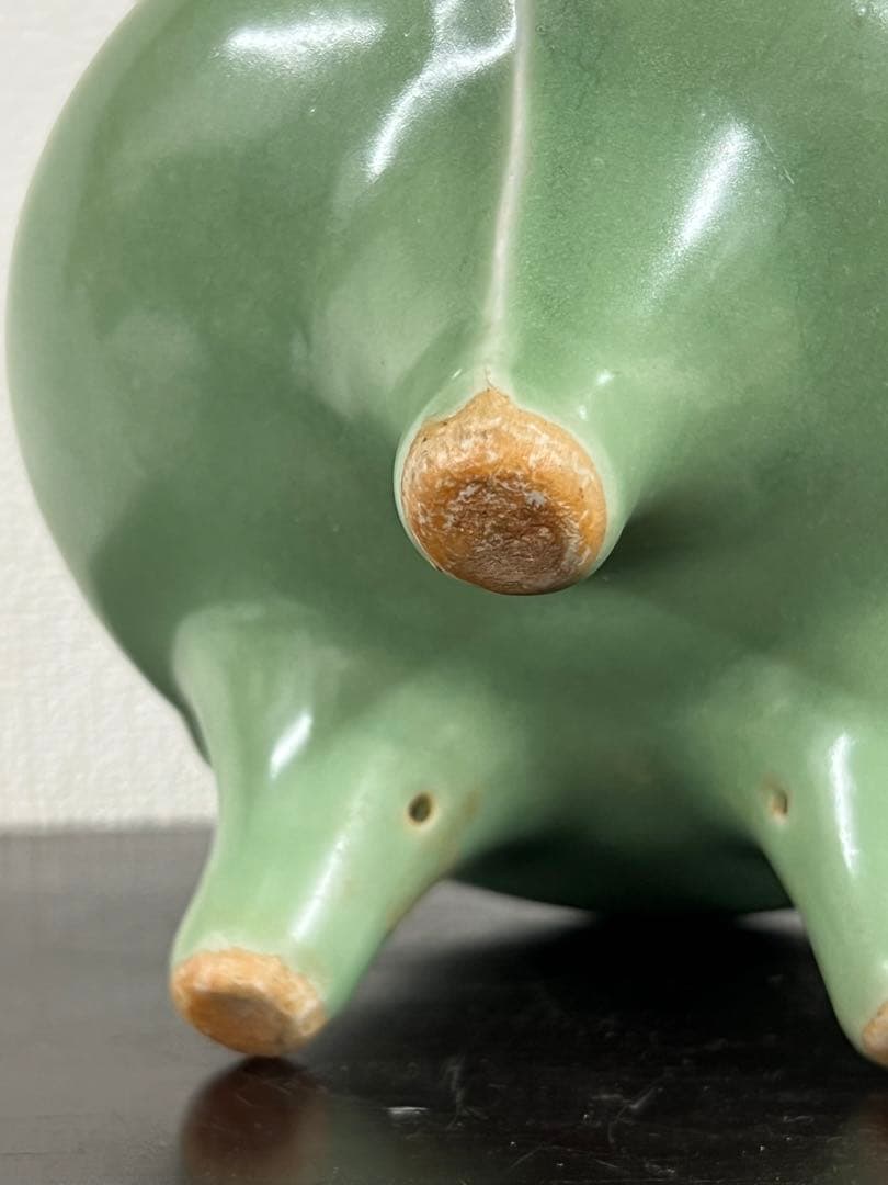 中国古美術　青磁袴腰香炉　龍泉窯香炉 F1-10