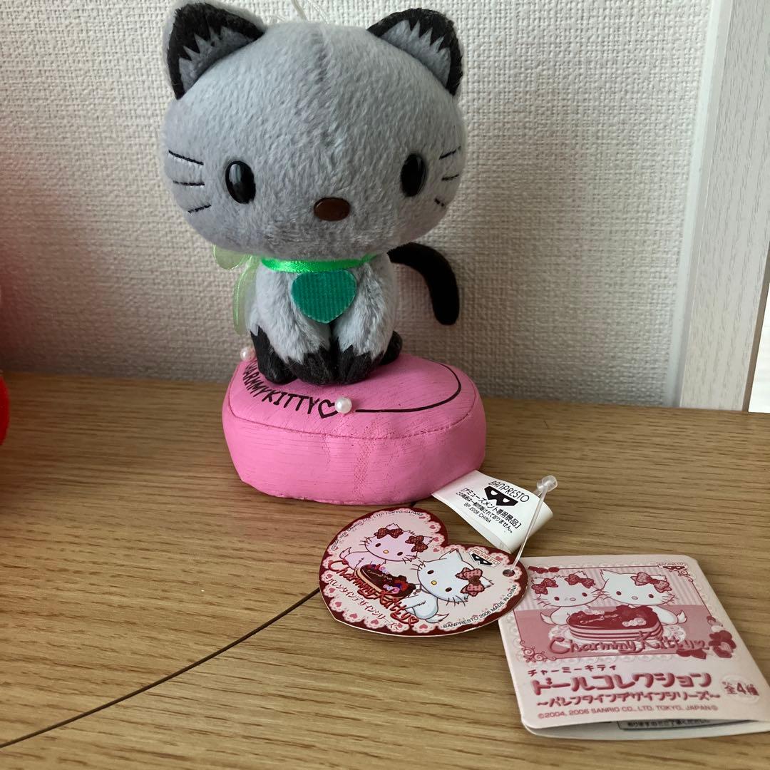 チャーミーキティ　ブラックオパールぬいぐるみ