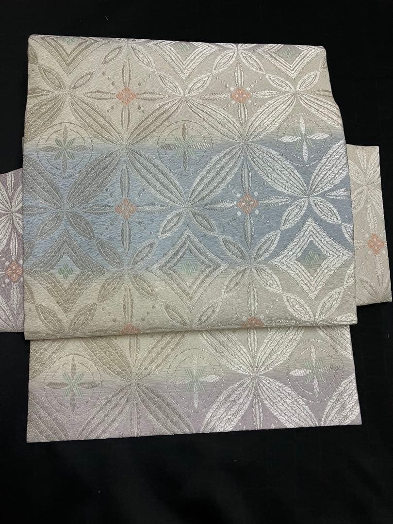 お仕立て上がり名古屋帯　新品未使用品　正絹　西陣織　No.345