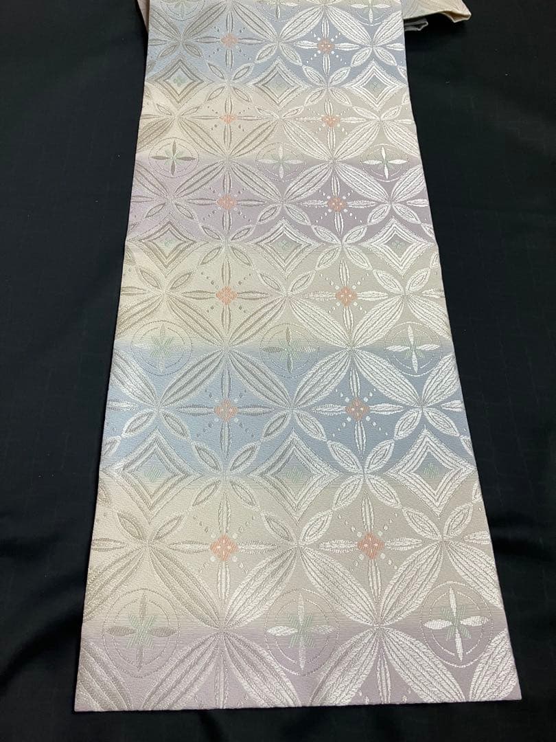 お仕立て上がり名古屋帯　新品未使用品　正絹　西陣織　No.345