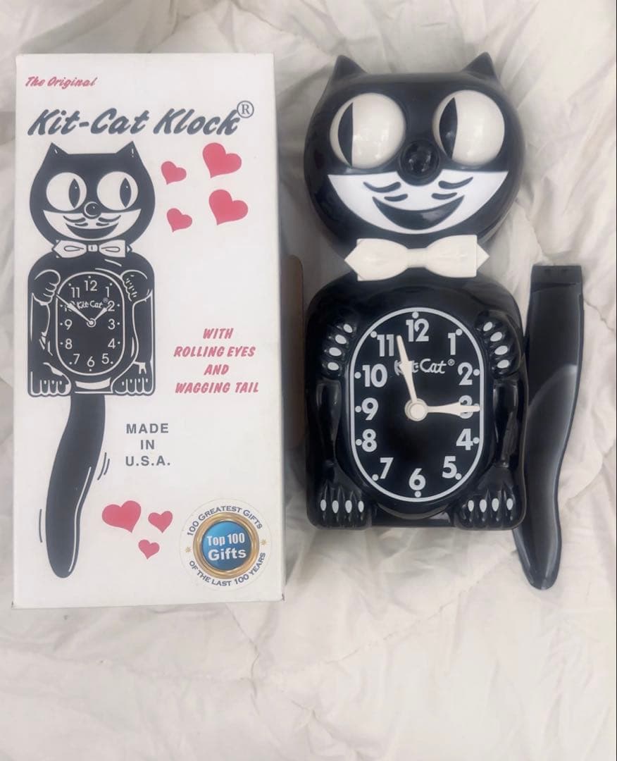 キットキャット　Kit-Cat Klock （ブラック）　時計