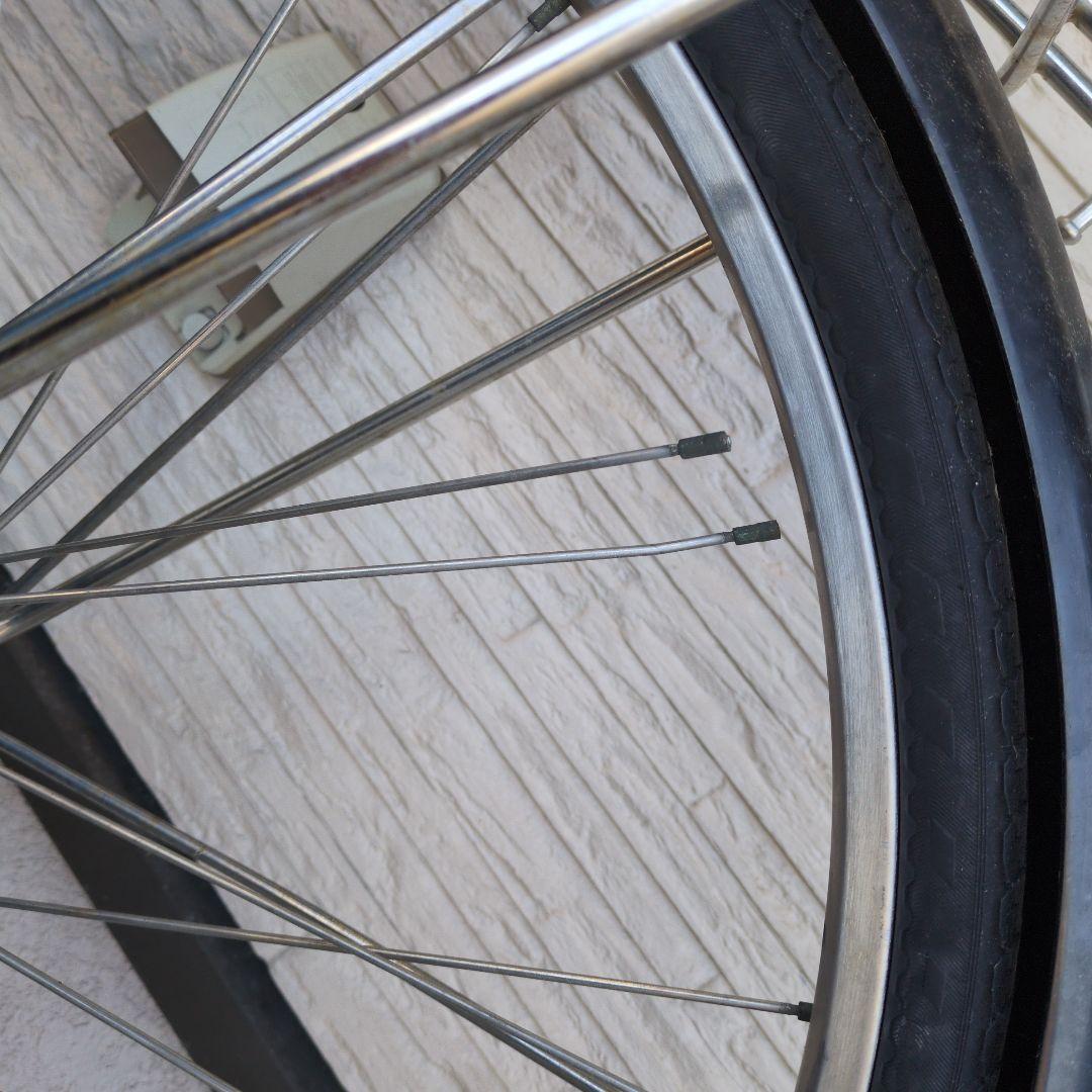 シティサイクル ブラック 前カゴ・リアキャリア付き