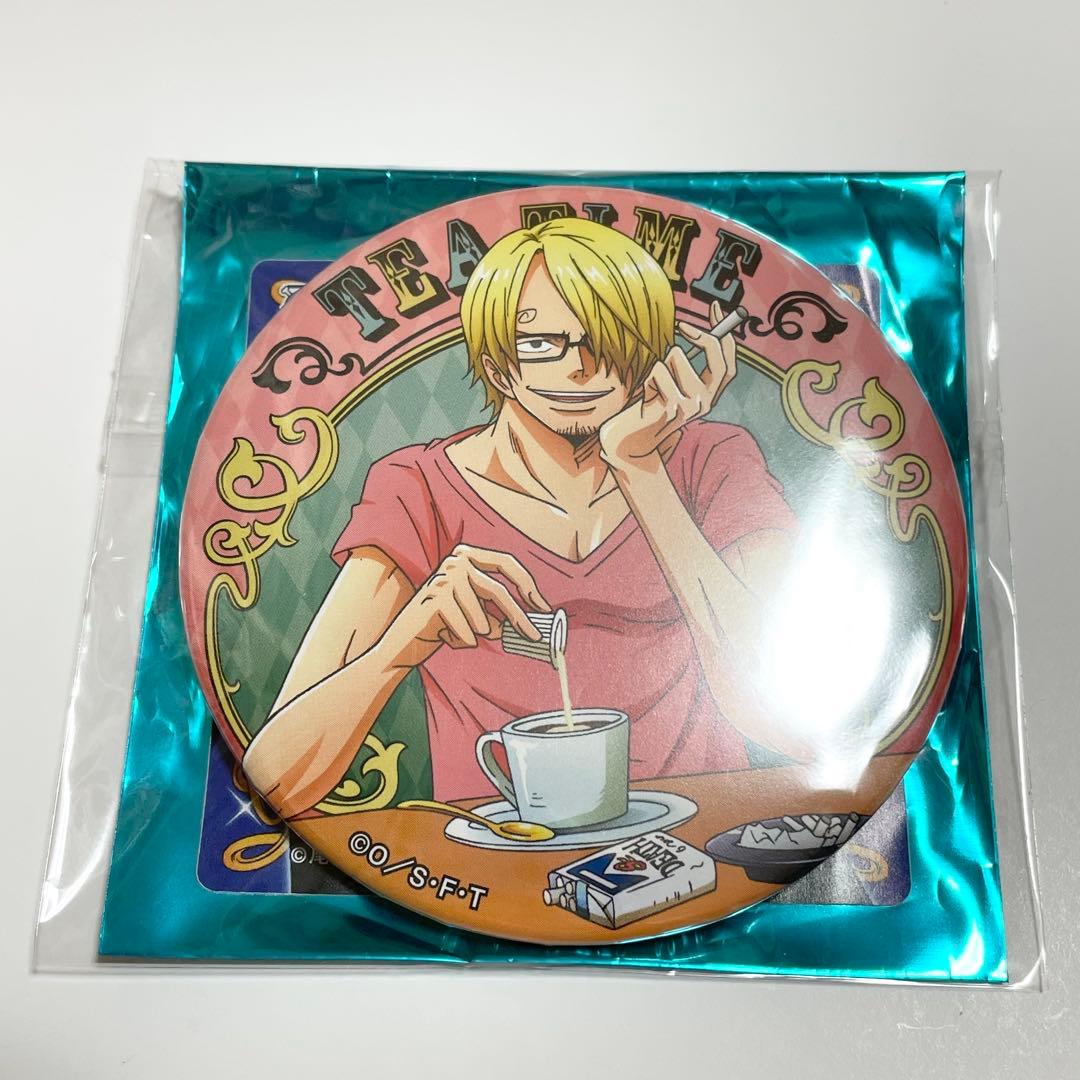【美品】ONE PIECE サンジ TEA TIME 缶バッジ 缶バッチ