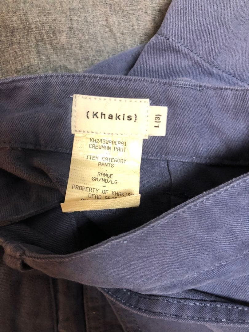 Khakis Crewman Pant Faded Navy パンツ L