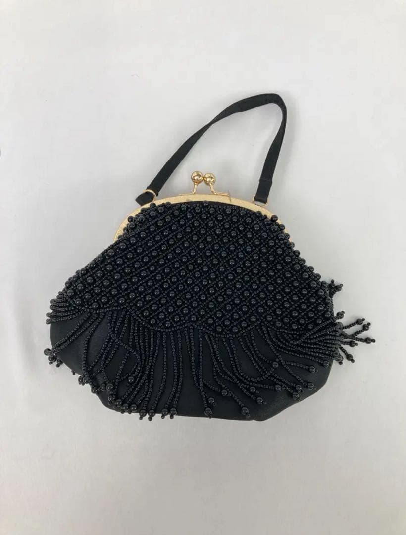 ふりふ　パール刺繍ハンドバッグ