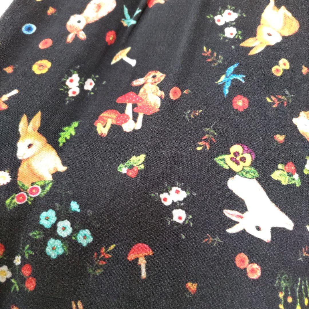 最終価格❗フランシュリッペ⭐可愛い柄のジャンバースカート美品