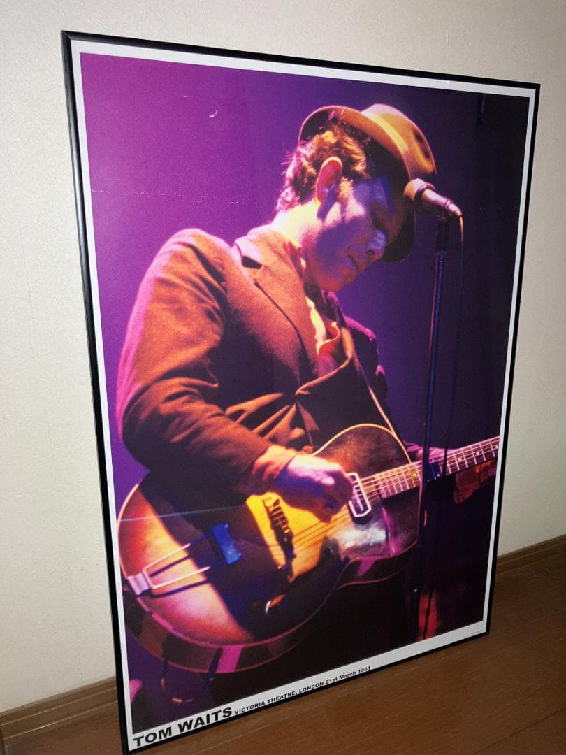ヨーロッパ版★ネオビンテージ！TOM WAITS トムウェイツ 額付 ポスター