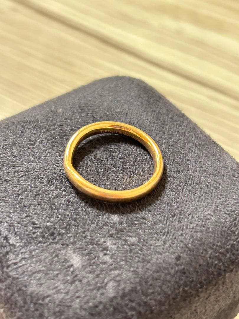 ティファニー　TIFFANY　K18YG　13カーブドバンドリング