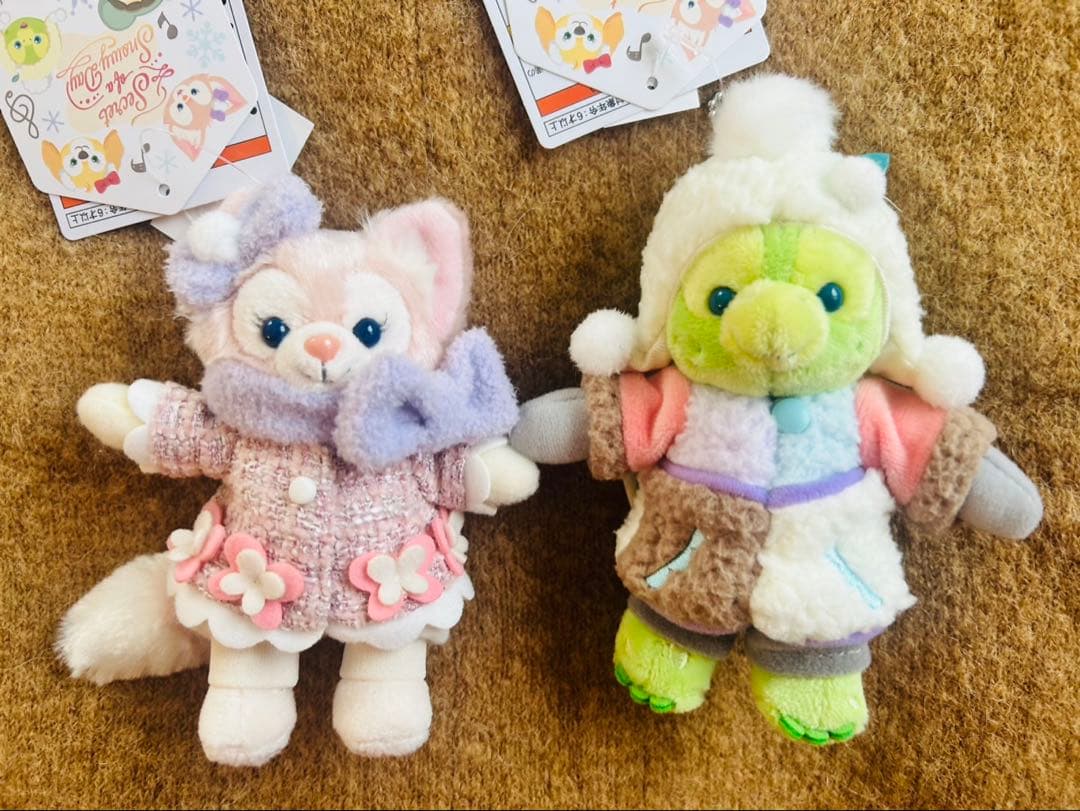 シークレットオブスノーウィーデイ オルメル リーナベル ぬいぐるみバッジ