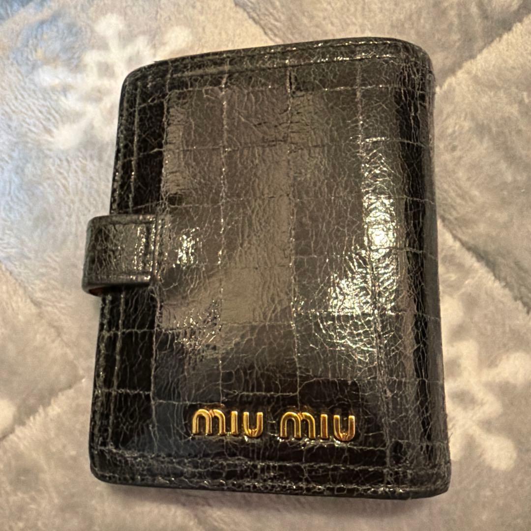 極美品MIU MIU 二つ折り財布　5MV016 希少