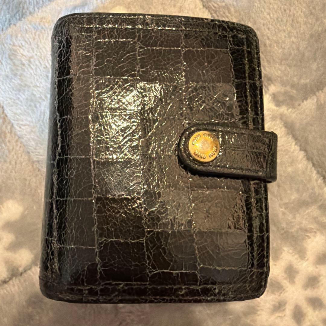 極美品MIU MIU 二つ折り財布　5MV016 希少