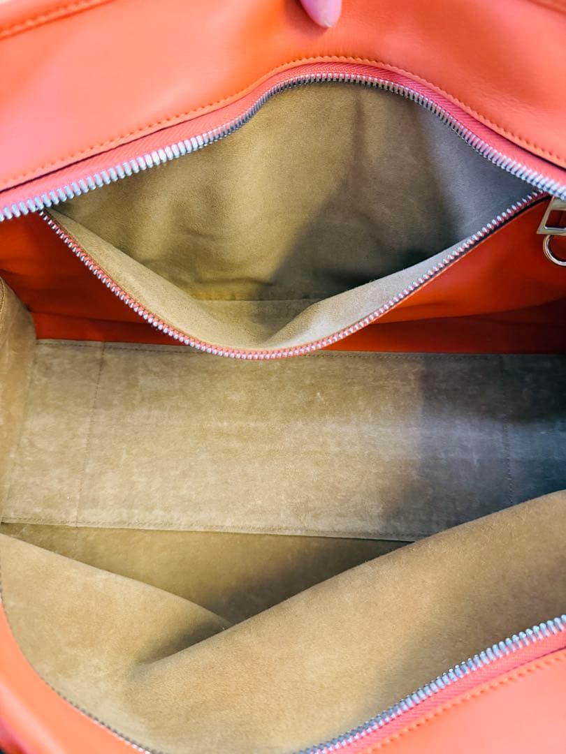 LOEWE アマソナ36 オレンジ　レザーハンドバッグ