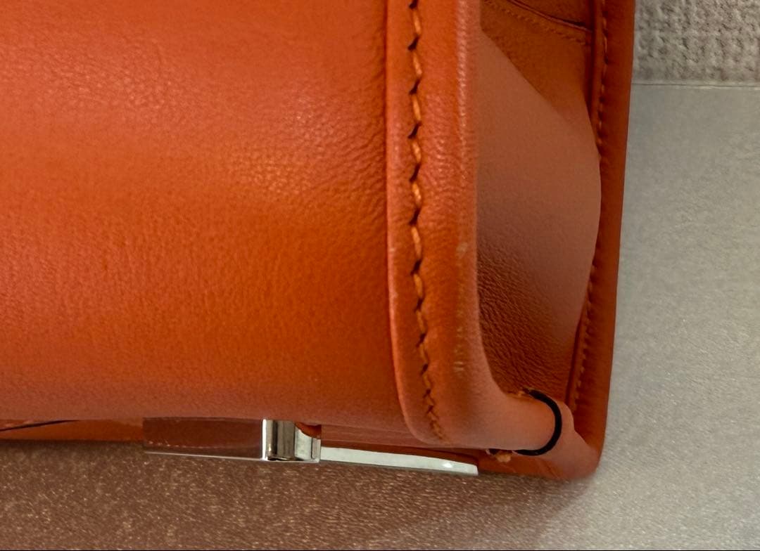 LOEWE アマソナ36 オレンジ　レザーハンドバッグ