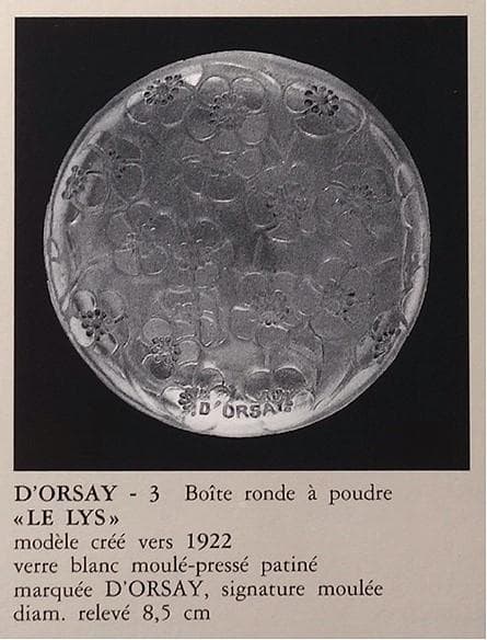 ルネ・ラリック パウダーケース LE LYS ドルセー（D'ORSAY)