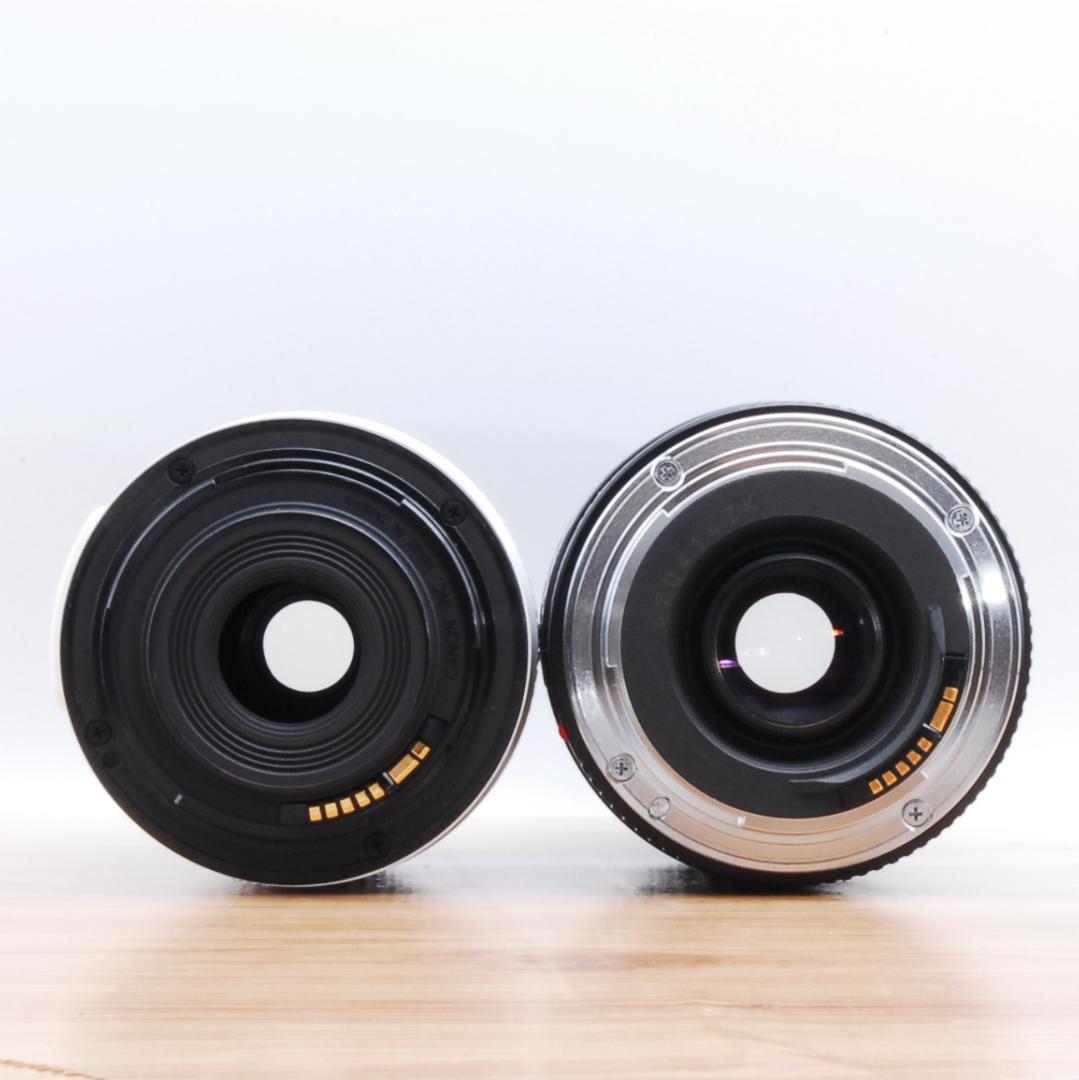 ⭐️スマホ転送OK⭐️人気ホワイト！Canon EOS Kiss X7 ダブルレンズ