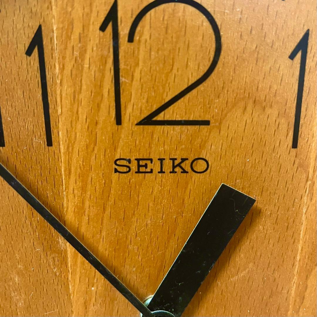 希少★ SEIKO 80's 掛け時計 レトロ ヴィンテージ 木製 インテリア