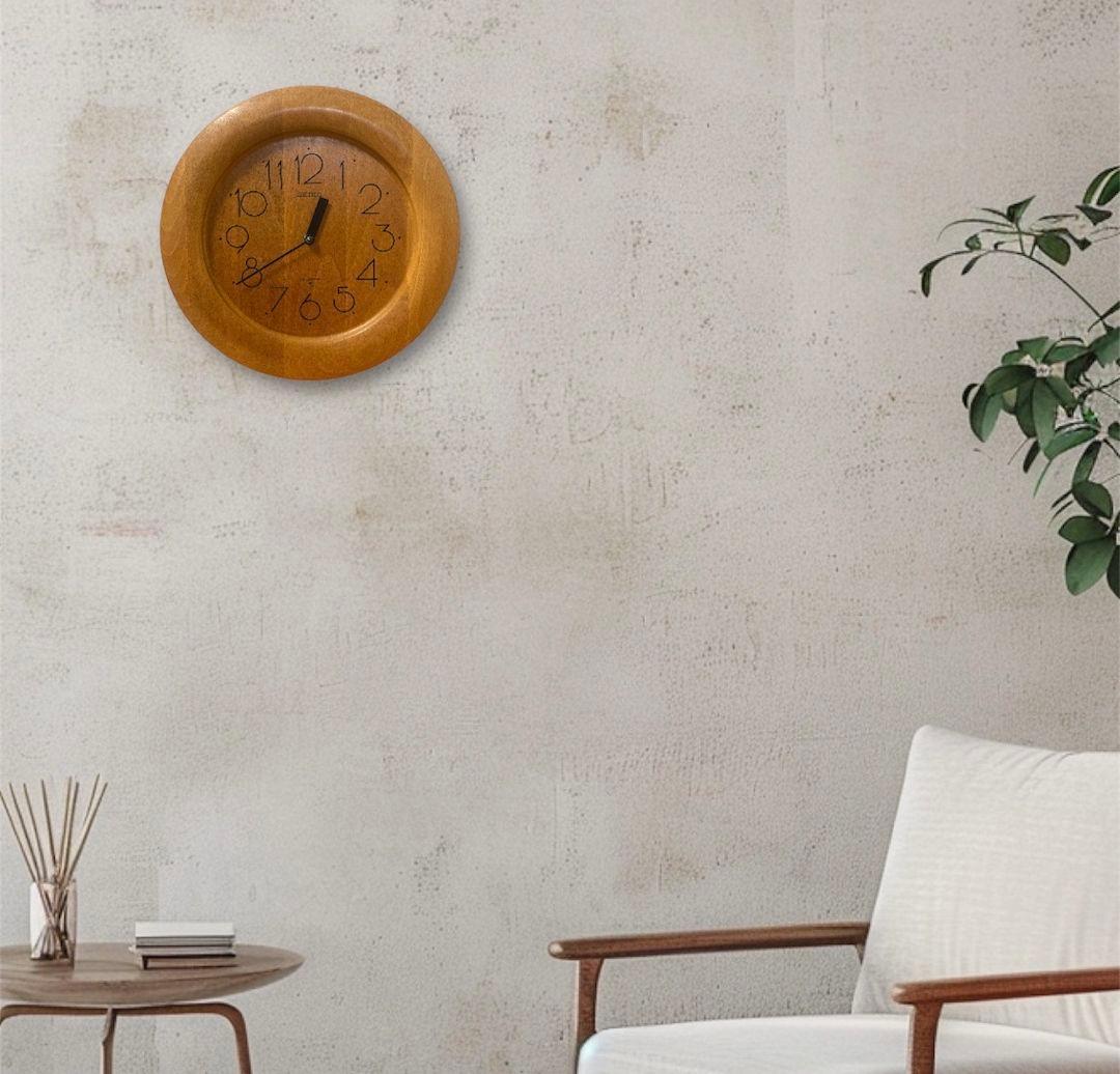 希少★ SEIKO 80's 掛け時計 レトロ ヴィンテージ 木製 インテリア