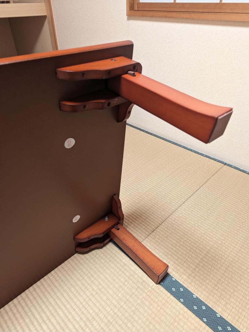 座卓 テーブル 折りたたみ ブラウン ローテーブル 天然木使用 ちゃぶ台 和室