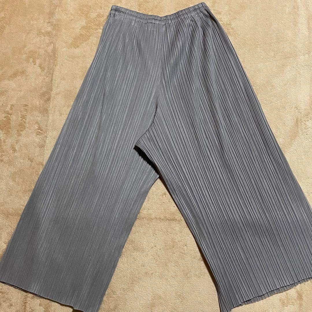 PLEATS PLEASE プリーツプリーズ　パンツ　グレー　イッセイミヤケ