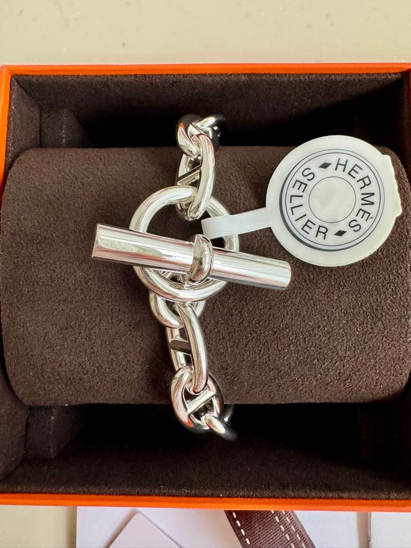 新品未使用HERMESエルメス シェーヌダンクル GM14コマ ブレスレット