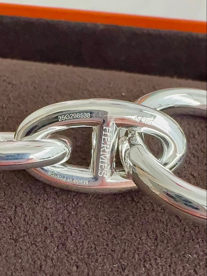 新品未使用HERMESエルメス シェーヌダンクル GM14コマ ブレスレット