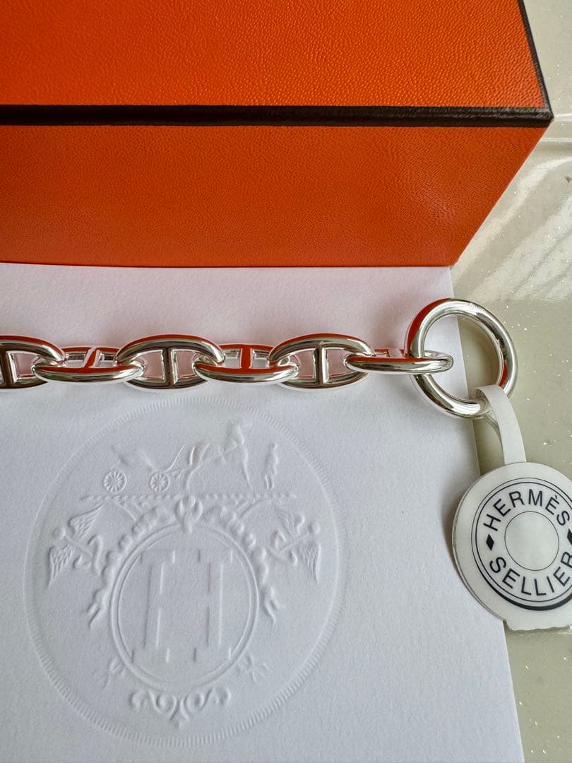 新品未使用HERMESエルメス シェーヌダンクル GM14コマ ブレスレット